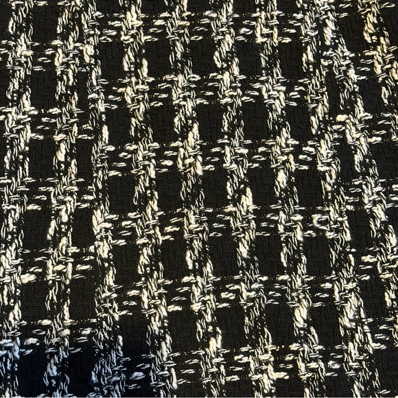 NWT ANTHROPOLOGIE Maeve Tweed Black White Mini Dress- women’s 4 - Picture 4 of 7
